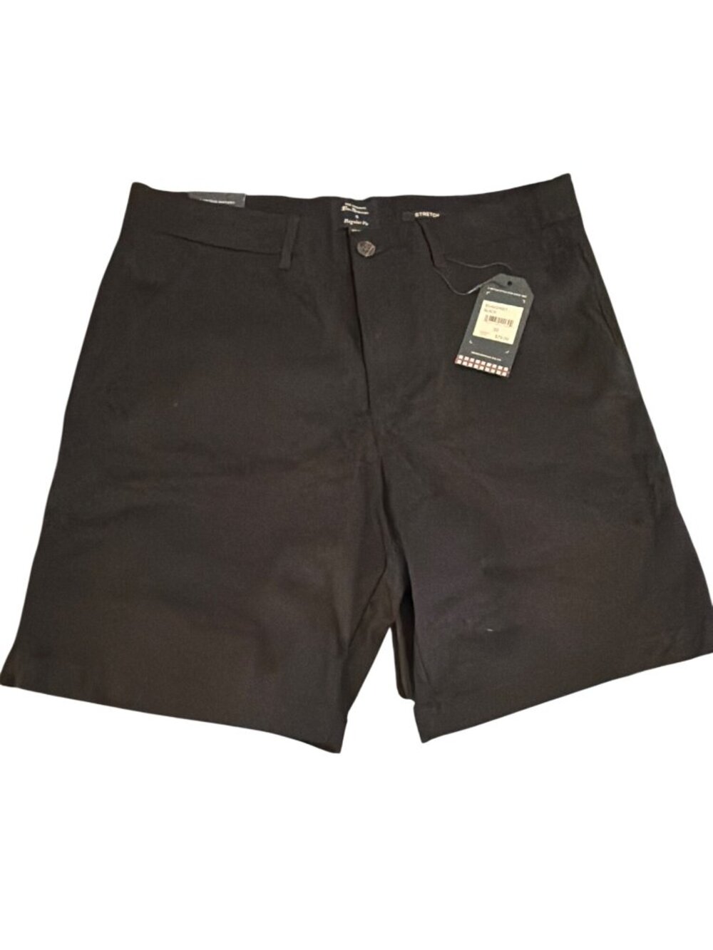 The Original Ben Sherman Black Regular Fit Shorts Stretch Tailored Size 33W NWT